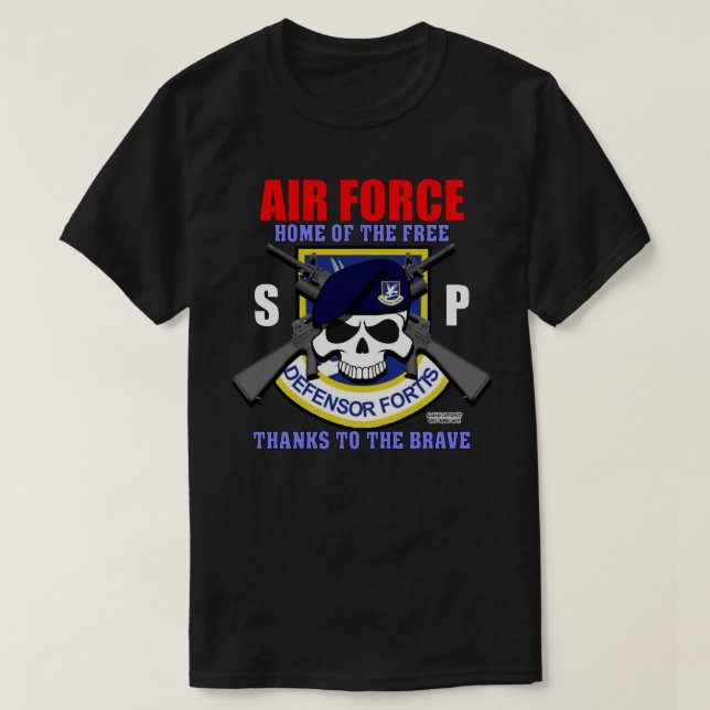 T-shirt USAF Forces de sécurité - Police de sécurité Vétér (Design devant)