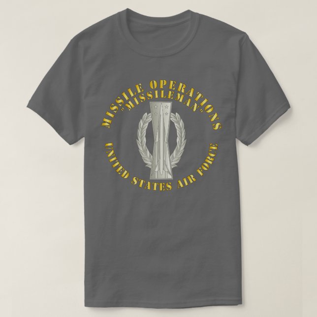 T-shirt USAF Missileman Basic (Design devant)