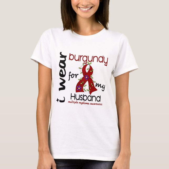 T-shirt USAGE BOURGOGNE du myélome multiple I POUR MON (Devant)