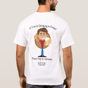 T-shirt Usage de barmans buvant pour oublier