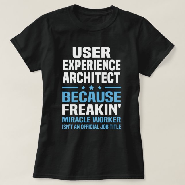T-shirt User Experience Architect (Design devant)