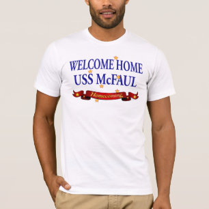 T-shirt USS à la maison bienvenu McFaul