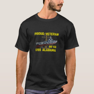 T-shirt USS Alabama BB 60 Bataillon Anciens Combattants Da