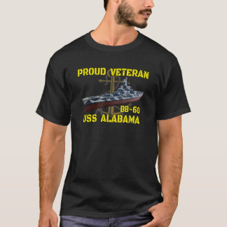 T-shirt USS Alabama BB 60 Bataillon Anciens Combattants Da