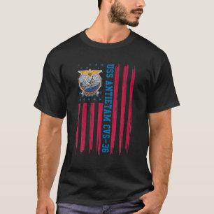 T-shirt USS Antietam CVS-36 USA Drapeau porte-avions Vete