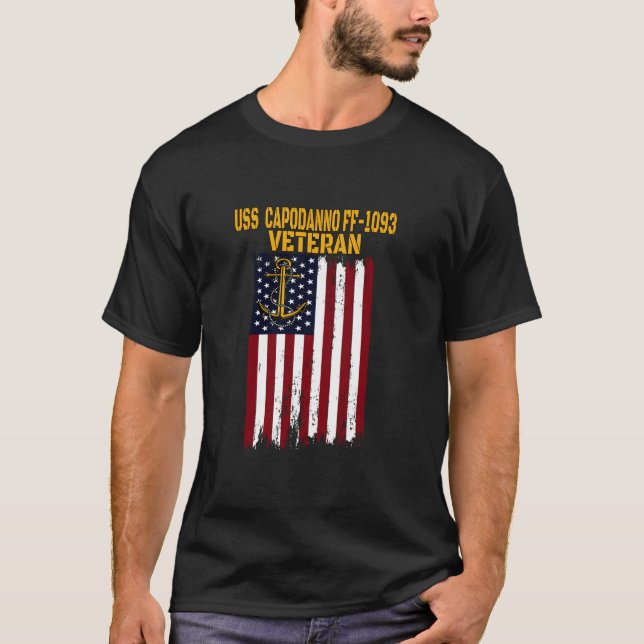 T-shirt USS Capodanno FF 1093 Frigate Veterans Day Père (Devant)