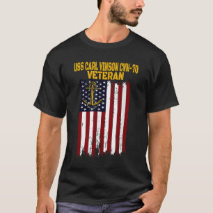 T-shirt USS Carl Vinson CVN-70 Avion Carrier Veteran's