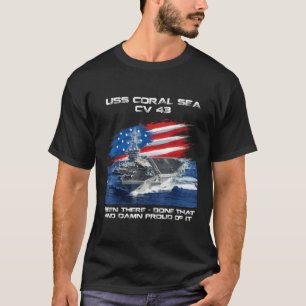 T-shirt USS Coral Sea CV 43 Avion Transporteur Vétérinaire