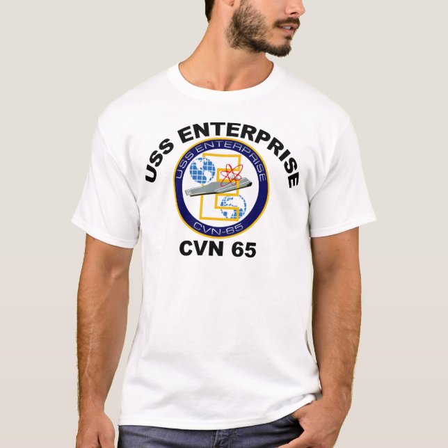 T-shirt USS Enterprise CVN-65 (Devant)