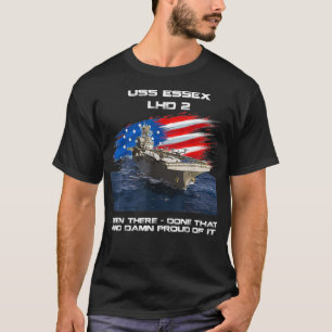 T-shirt USS Essex LHD2 Attaque amphibie Bateau Vétérinai
