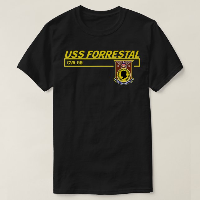 T-shirt USS Forrestal CVA59 (Design devant)