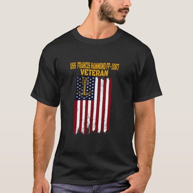 T-shirt USS Francis Hammond FF 1067 Frégate Veterans Day F (Devant)