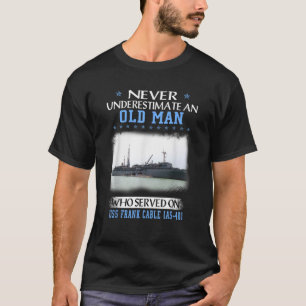 T-shirt USS Frank Cable AS 40 Veterans Day Père Day Don