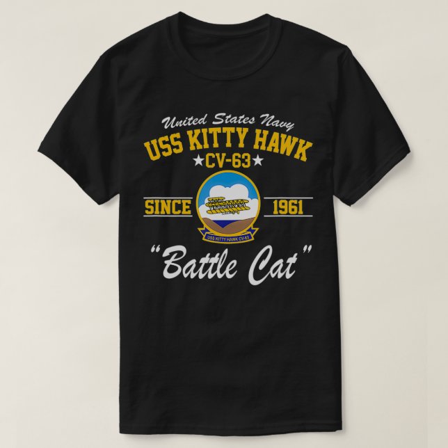 T-shirt USS Kitty Hawk CV63  (Design devant)