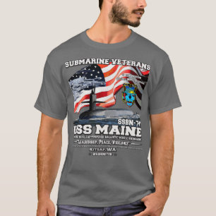 T-shirt USS Maine SSBN741 US Navy Submarine