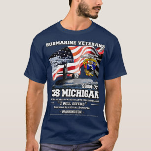 T-shirt USS Michigan SSBN727 Vétérans sous-marins