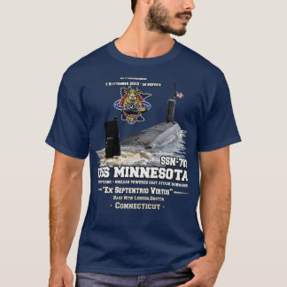 T-shirt USS Minnesota SSN783 Virginiaclass attaque rapide 