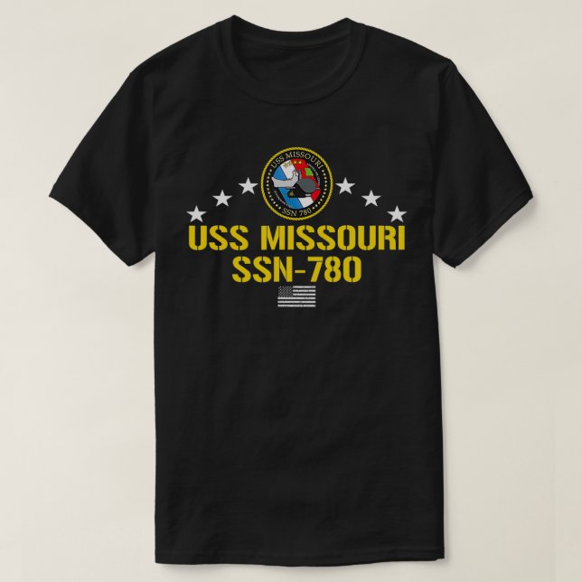 T-shirt USS Missouri SSN780 (Design devant)