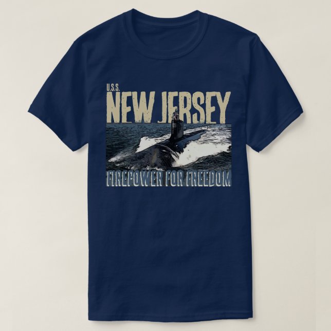 T-SHIRT USS NEW JERSEY (Design devant)