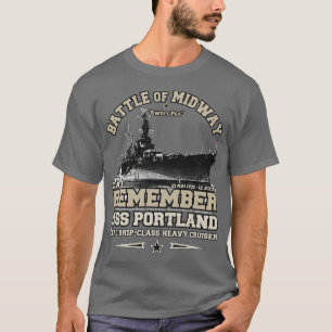 T-shirt USS Portland CA33 Heavy Cruiser navy vetrans