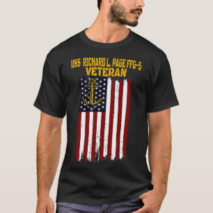T-shirt USS Richard L Page FFG5 Frégate Veterans Day Faune