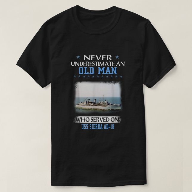 T-shirt USS Sierra AD Jour des anciens combattants Jour de (Design devant)