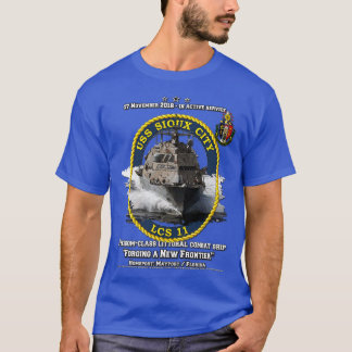 T-shirt USS Sioux City LCS11 Freedomclass Bateau de combat