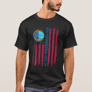 T-shirt USS Ticondéroga CVS-14 Avion Transporteur Vétér