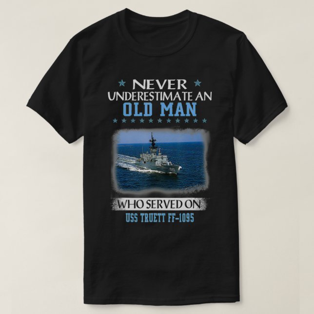 T-shirt USS Truett FF1095 Jour des Anciens Combattants Cad (Design devant)