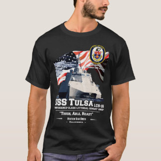 T-shirt USS Tulsa LCS16 Combat littoral indépendant