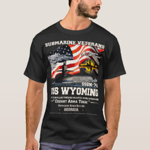 T-shirt USS Wyoming SSBN742 Anciens Combattants sous-marin