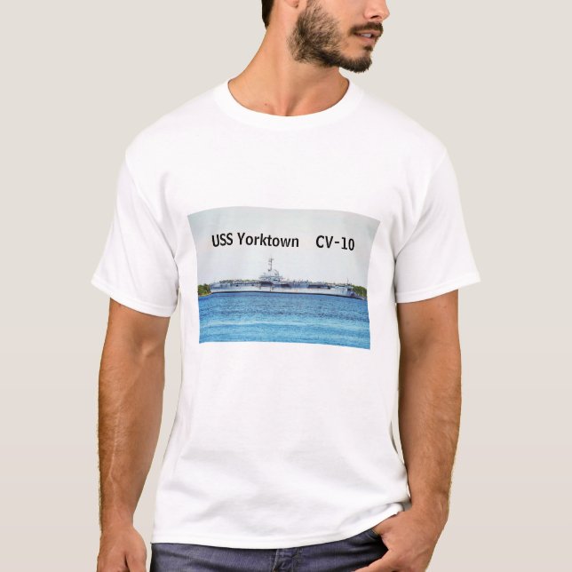 T-shirt USS Yorktown Mens Tee (Devant)