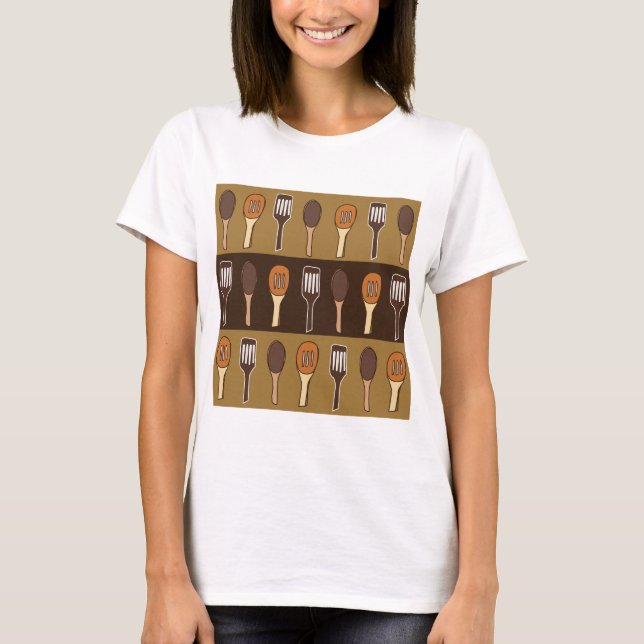 T-shirt Ustensiles de Cuisine colorés Spatula (Devant)
