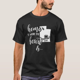 T-shirt Utah Home Cadeau - La maison est là où est le coeu