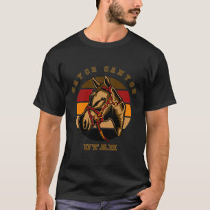 T-shirt Utah Horseback Équitation Cheval Style Rétro Bryce
