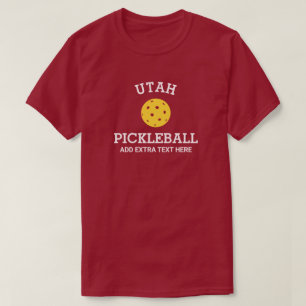T-shirt Utah Pickleball Add Club, Nom du partenaire Person