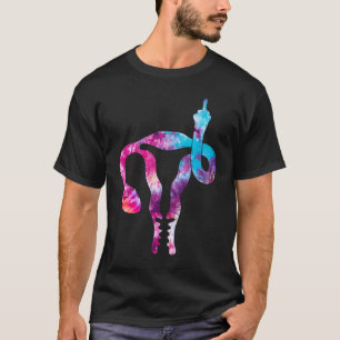 T-shirt Uterus montre la Cravate féministe féministe média