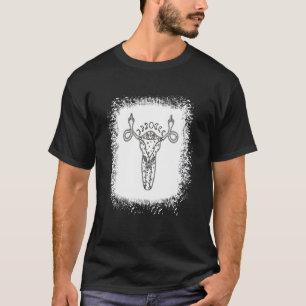 T-shirt Uterus Montre Le Pro Choice Féministe Du Doigt Moy