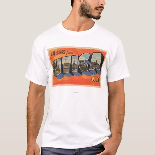 T-shirt Utica, nouvelle lettre ScenesUtica, NY de (Devant)
