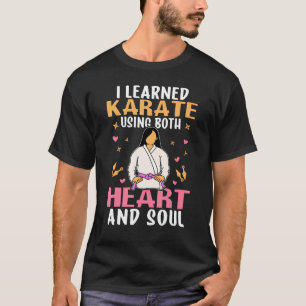 T-shirt Utilisation De Karatée Coeur Et Soul Pour Les Fill