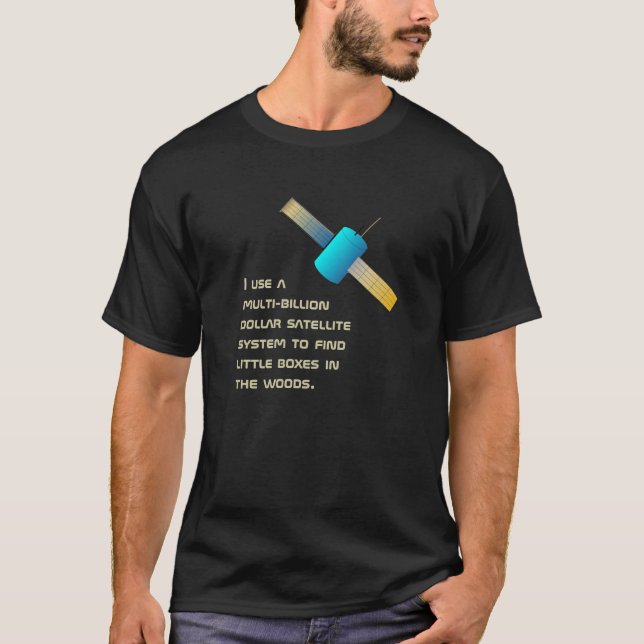 T-shirt Utilisation geocaching drôle (Devant)