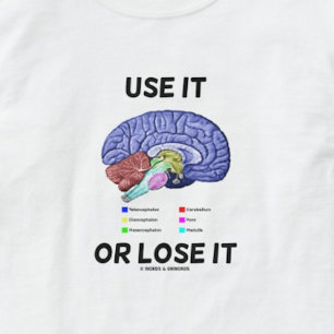 T-shirt Utilisez-Le Ou Perdez-Le (Humour D'Anatomie Du Cer