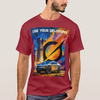 T-shirt Utilisez Vos Illusions Tesla Cybertruck Starship G