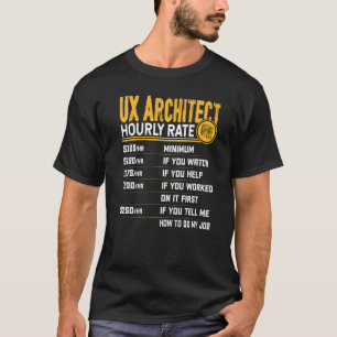 T-shirt UX Architect Horaire Taux UX Designer Architect