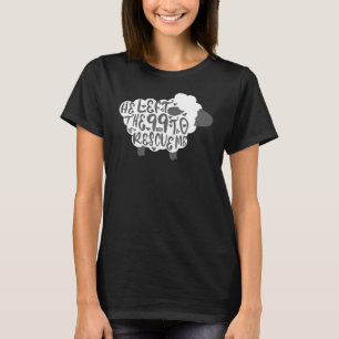 T-shirt V1 Il A Quitté Le 99 Moutons Bible Chrétienne Vers