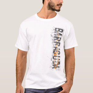 T-shirt v2 orange de Vert de barracuda
