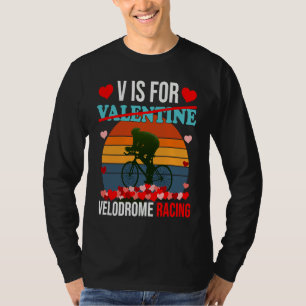 T-shirt V est pour la course sur vélodrome Saint-Valentin