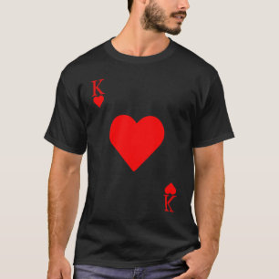 T-shirt V Jour pyjama Roi de Coeur valentine Matching Outf
