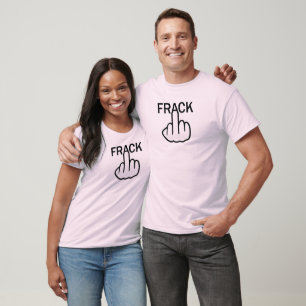 T-Shirt V-Neck Stop Fracking