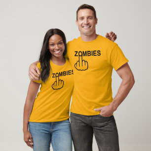 T-Shirt V-Neck Zombies Flip